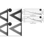 Rappresentazione del sensore con i batteri (a-f) e la risposte in frequenza delle fluttuazioni di nanomovimento (g-j).