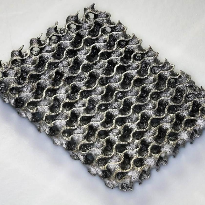 Large iron gyroid